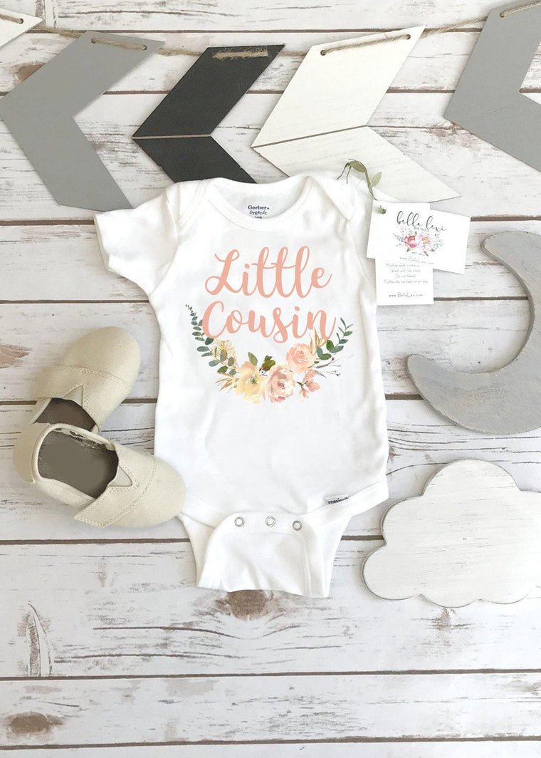 Little Cousin Bodysuit, Cousin Sibling Gift, Matching Cousins Set
