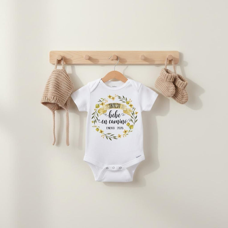 Personalized Spanish Bodysuit for Abuela y Abuelo, Baby Gift