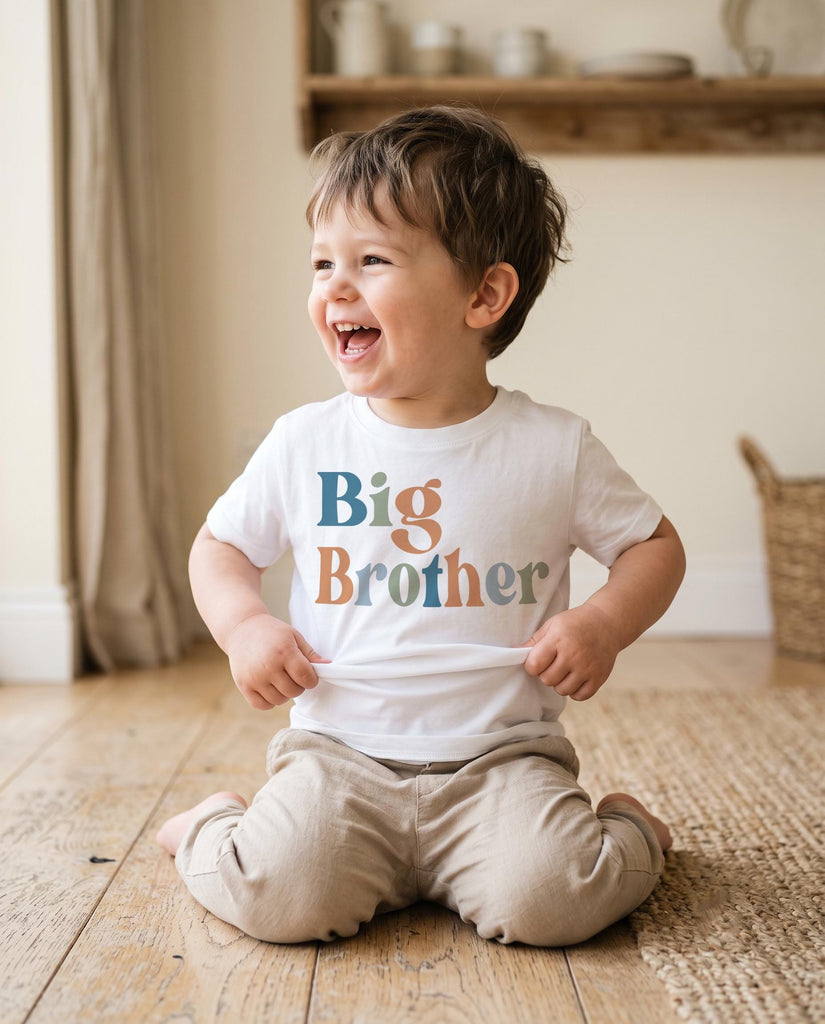 Big Brother Big Sister Matching Sibling Shirts, Family Gift Set