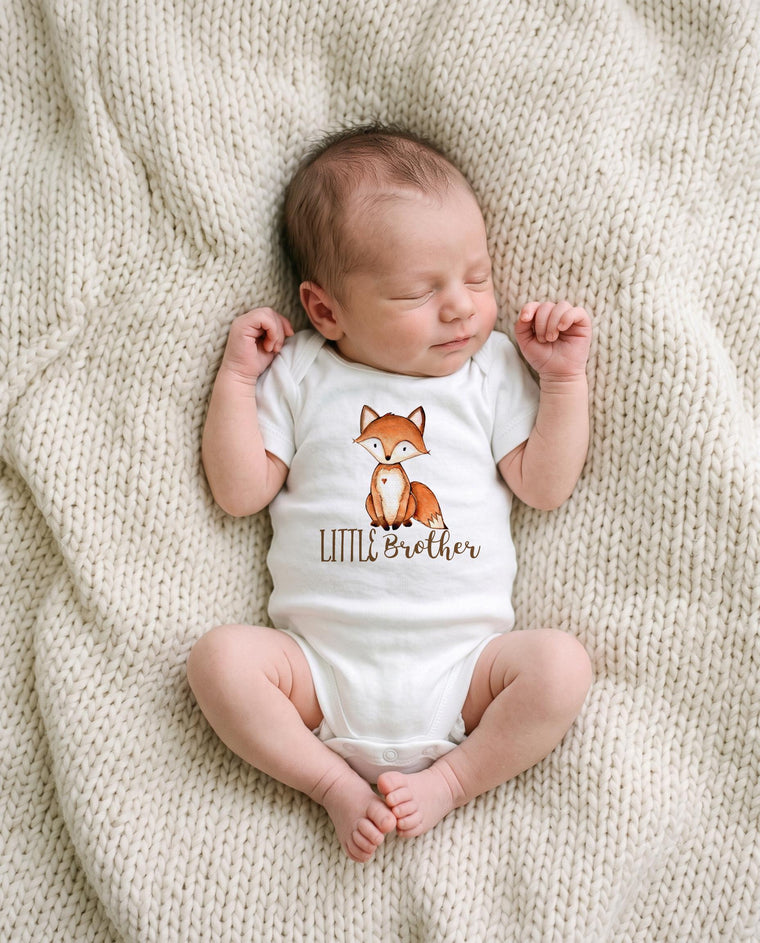 Little Brother Big Brother Set, Brothers Shirts, Little Brother Bodysuit, Family Tees, Siblings Shirts, Woodland theme