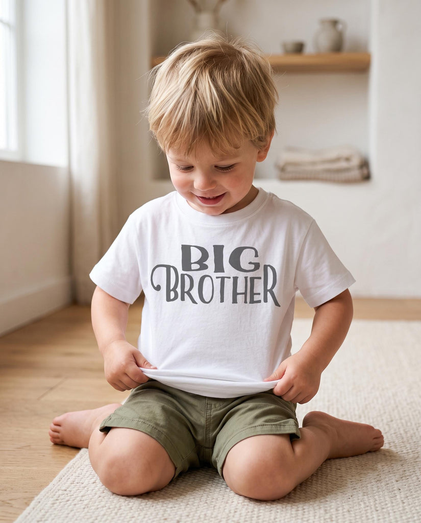 Big Brother Shirt, Brothers Matching Tees, Baby Announcement