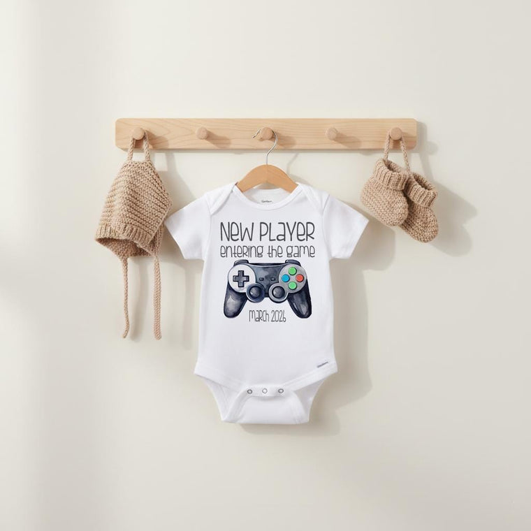 Player Has Entered the Game Bodysuit, Gamer Dad Baby Gift