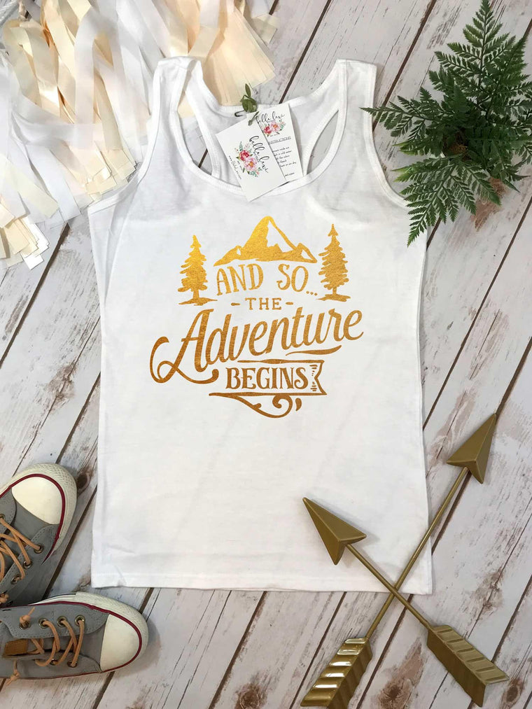 New Arrival Shirt, And So the Adventure Begins, Family Gift