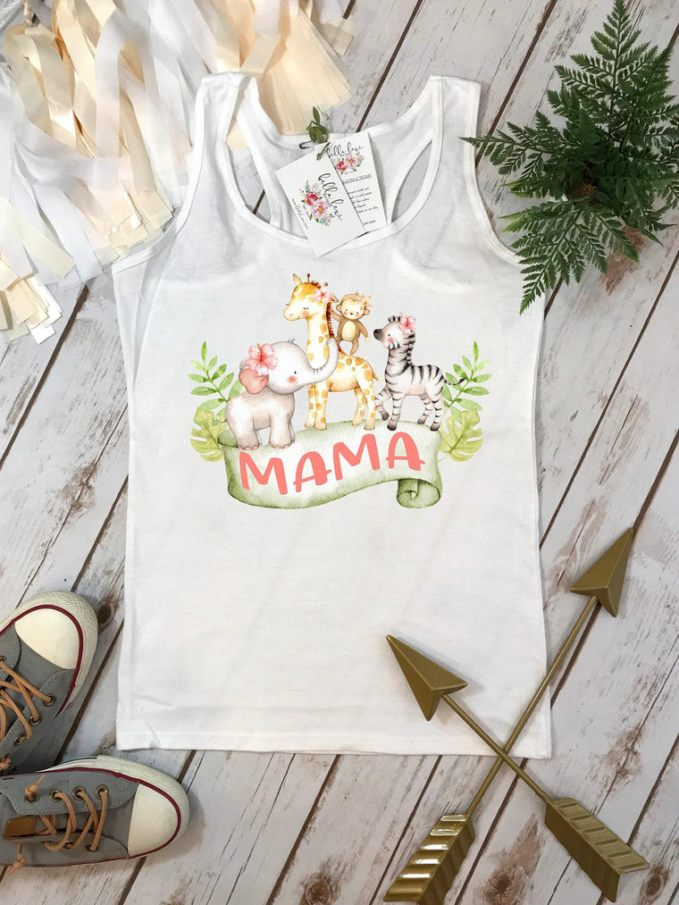 Mama Safari Floral Shirt, Mommy and Me Outfit