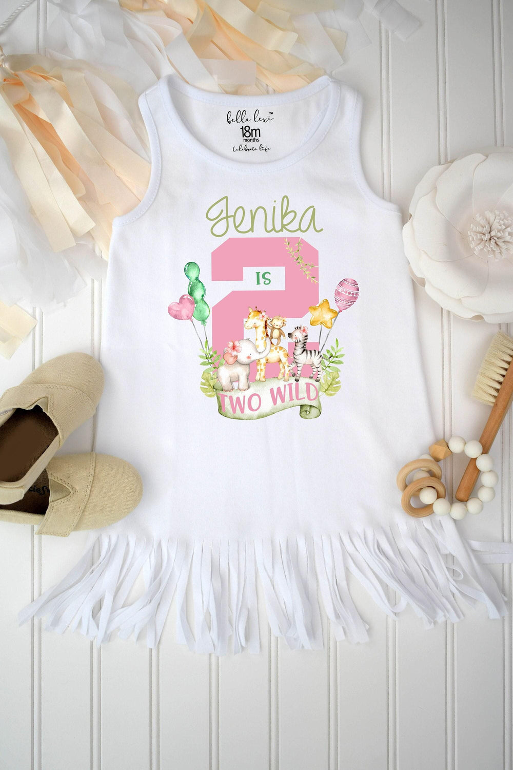 Two Wild Safari Birthday Shirt, Personalized Second Birthday