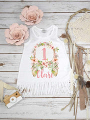 Wild One, First Birthday, Girl Birthday Dress, Boho Birthday, 1st Birthday, Dreamcatcher Birthday, Floral Birthday,1st Birthday Outfit, Pink