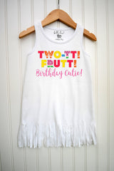 Second Birthday, Twotti Fruity, Birthday Dress, 2nd Birthday, Tutti Frutti party, Birthday Dress, Girl Birthday, Birthday Cutie, Two Sweet