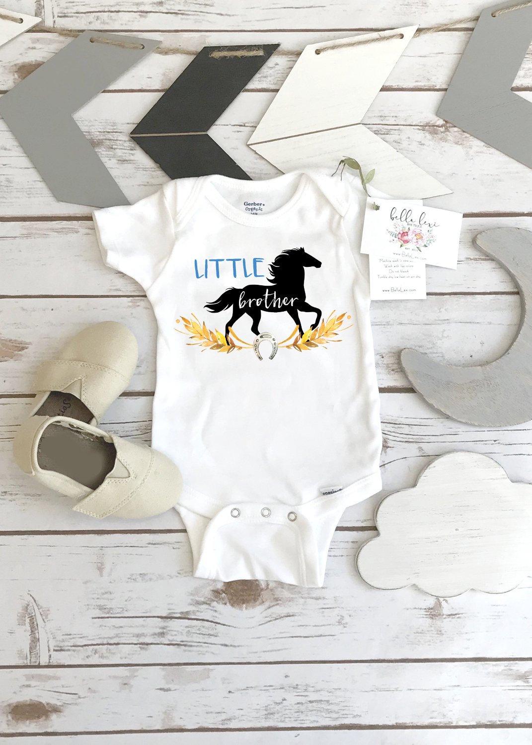Little Brother Horse Onesie®, Baby Announcement, Brother Shirt