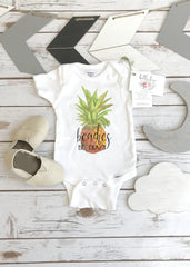 Beaches Be Crazy Pineapple Bodysuit