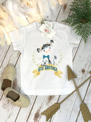 Big Brother Bow Tie Cow Bodysuit