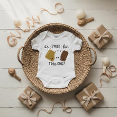 S'more Fun to be ONE Onesie®, Camping Birthday Shirt, First Birthday Romper