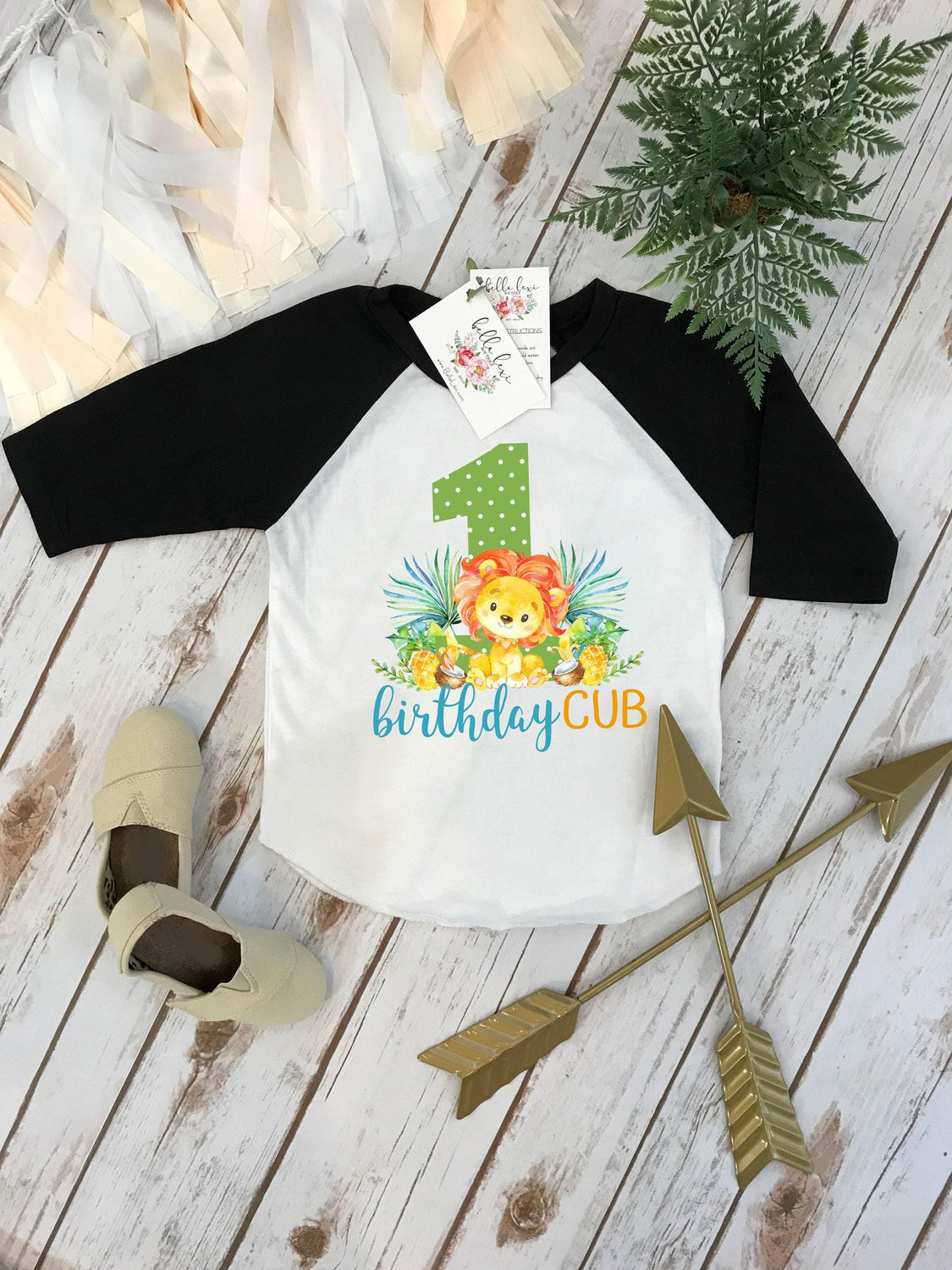 Birthday Cub Lion First Birthday Shirt, Safari Outfit