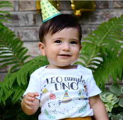 Wild One Safari Birthday Bodysuit, First Birthday Boy Outfit