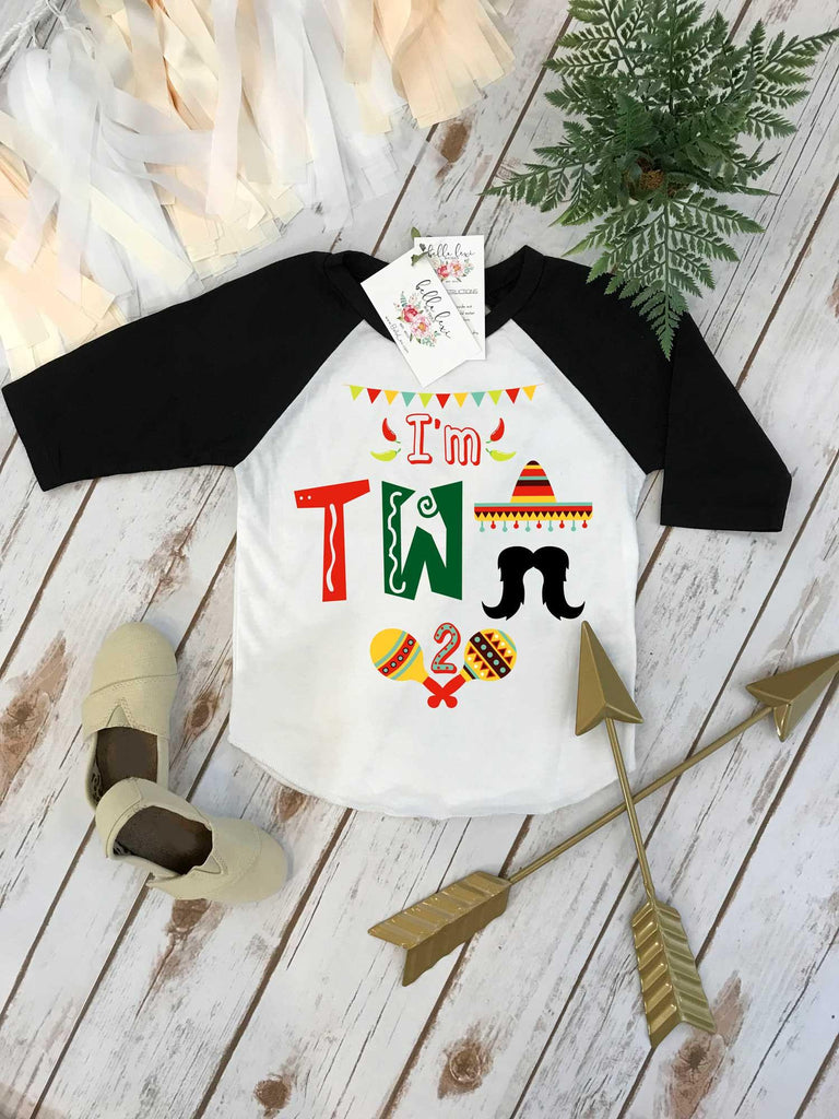 Second Birthday Shirt, Fiesta Birthday, 2nd Birthday shirt, Fiesta and Fun, Taco Party,Taco Bout Fun, Taco Birthday, Mexican Fiesta, I'm DOS