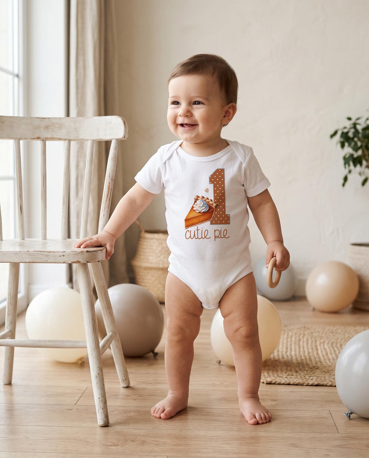 Cutie Pie Birthday Onesie®, Sweetie Pie, Sweet as Pie, 1st Birthday, First Birthday Onesie, One Little Cutie Party, Cake Birthday, I am 1