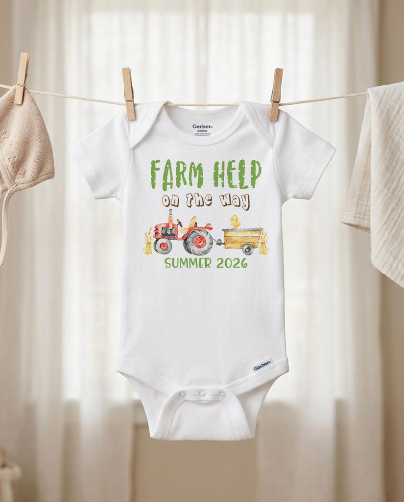 farm help baby reveal pregnancy announcement