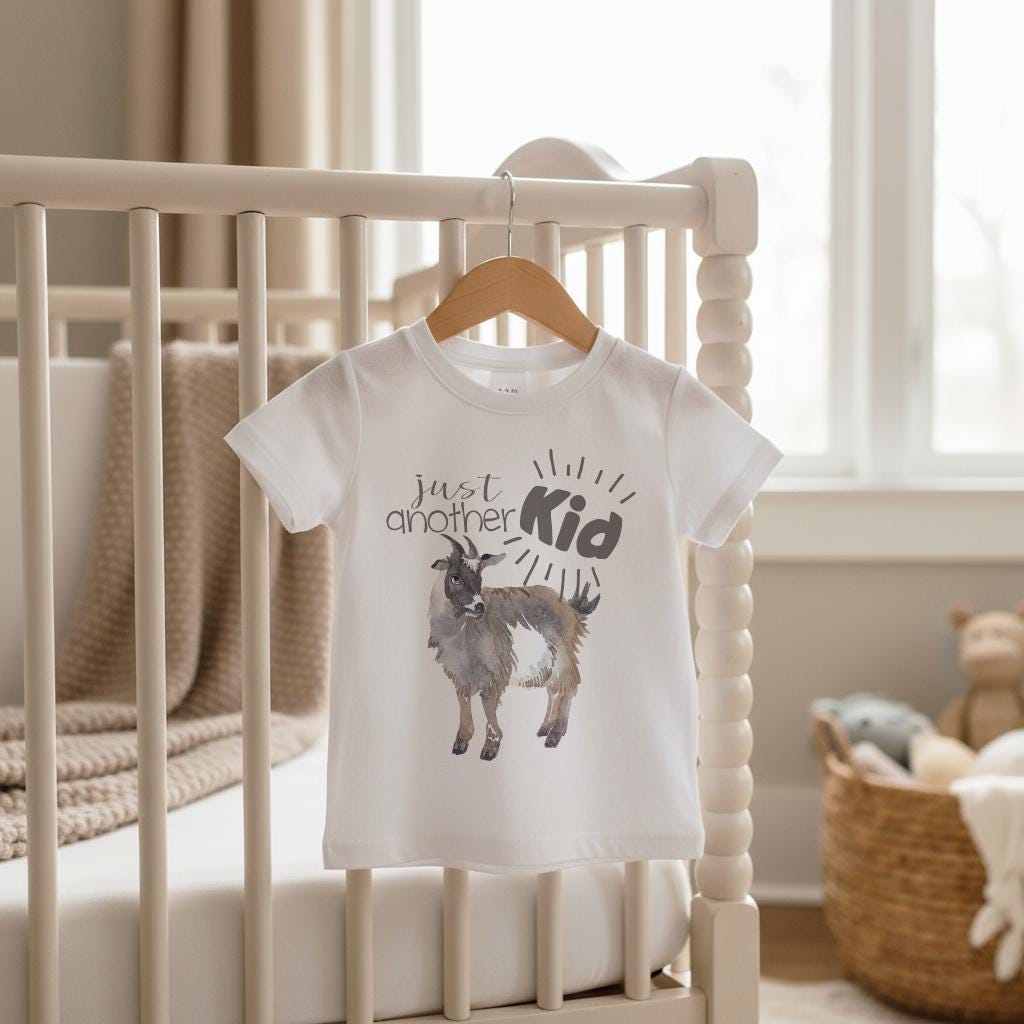 Farm Help on the Way, Goat Farm Baby Bodysuit, Just Another Kid