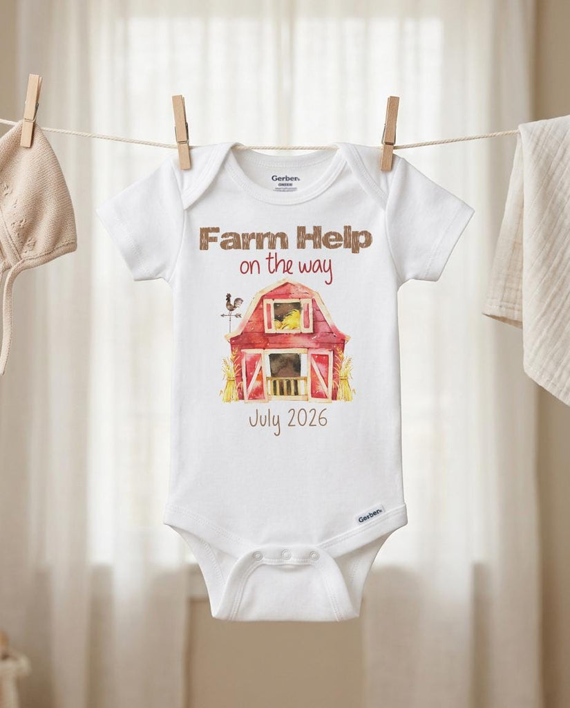 farm help on the way red barn baby reveal pregnancy announcement