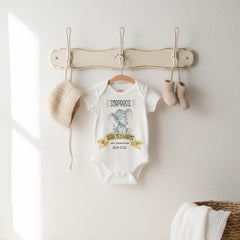 Perfect gender neutral pregnancy reveal for Abuela y Abuelo!  They will love to receive this as a gift!  So special! It reads "Sorpresa. Bebe {your last name} en camino {your due date}". The Abuelitos will absolutely love this reveal!