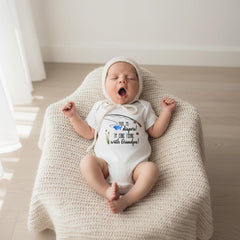 Pack My Diapers I'm Going Fishing With Grandpa Bodysuit, Fishing Buddy Gift