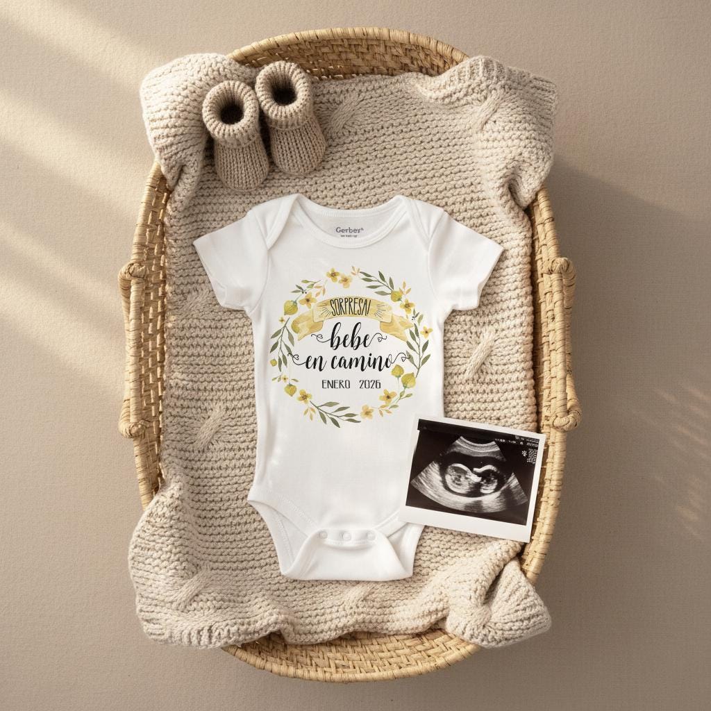 Personalized Spanish Bodysuit for Abuela y Abuelo, Baby Gift