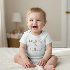 Puke & Rally Onesie®, Baby Shower Gift, Funny Baby Onesie®, Funny Baby Bodysuit, Funny Newborn Gift for Baby, Funny Baby Shower Gift, Niece
