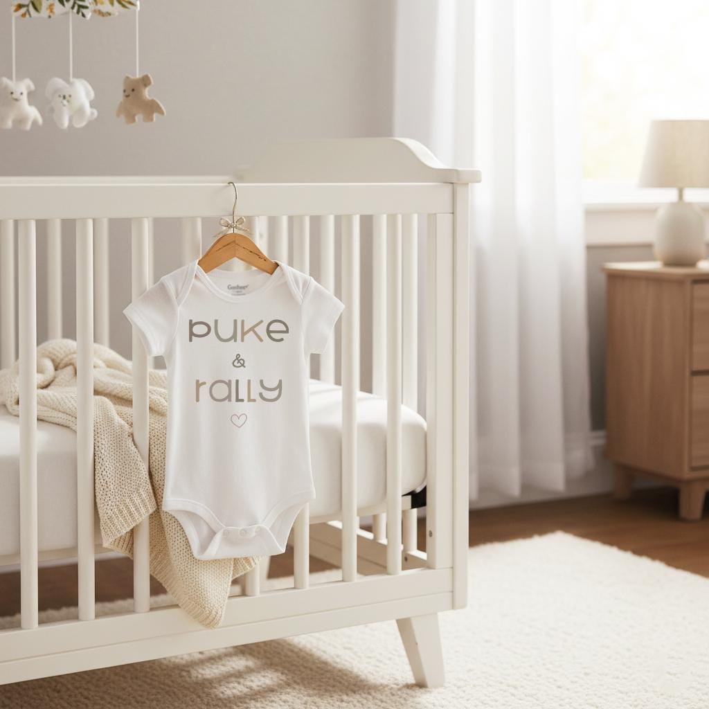 Puke & Rally Onesie®, Baby Shower Gift, Funny Baby Onesie®, Funny Baby Bodysuit, Funny Newborn Gift for Baby, Funny Baby Shower Gift, Niece