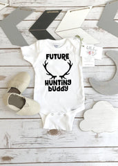 Future Hunting Buddy Bodysuit, New Arrival Gift, Deer Shirt