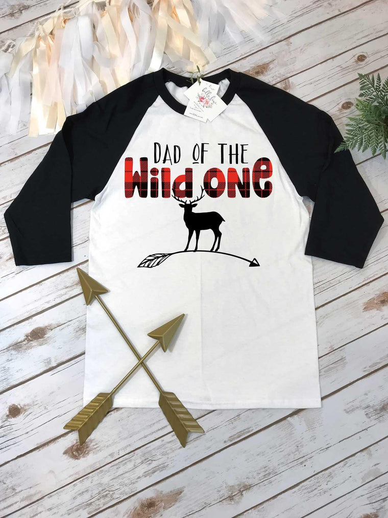 Lumberjack Party, Dad of the Wild One, Daddy and Me Shirts, Wild One Party, Buffalo Plaid Party, Lumberjack Birthday, Wild One Birthday,DEER