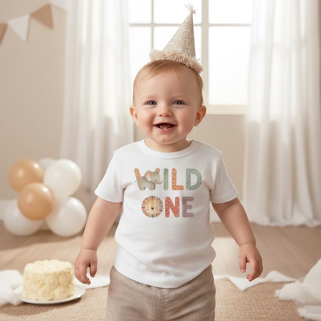 Wild One Boho Safari Birthday Shirt, Matching Family Set