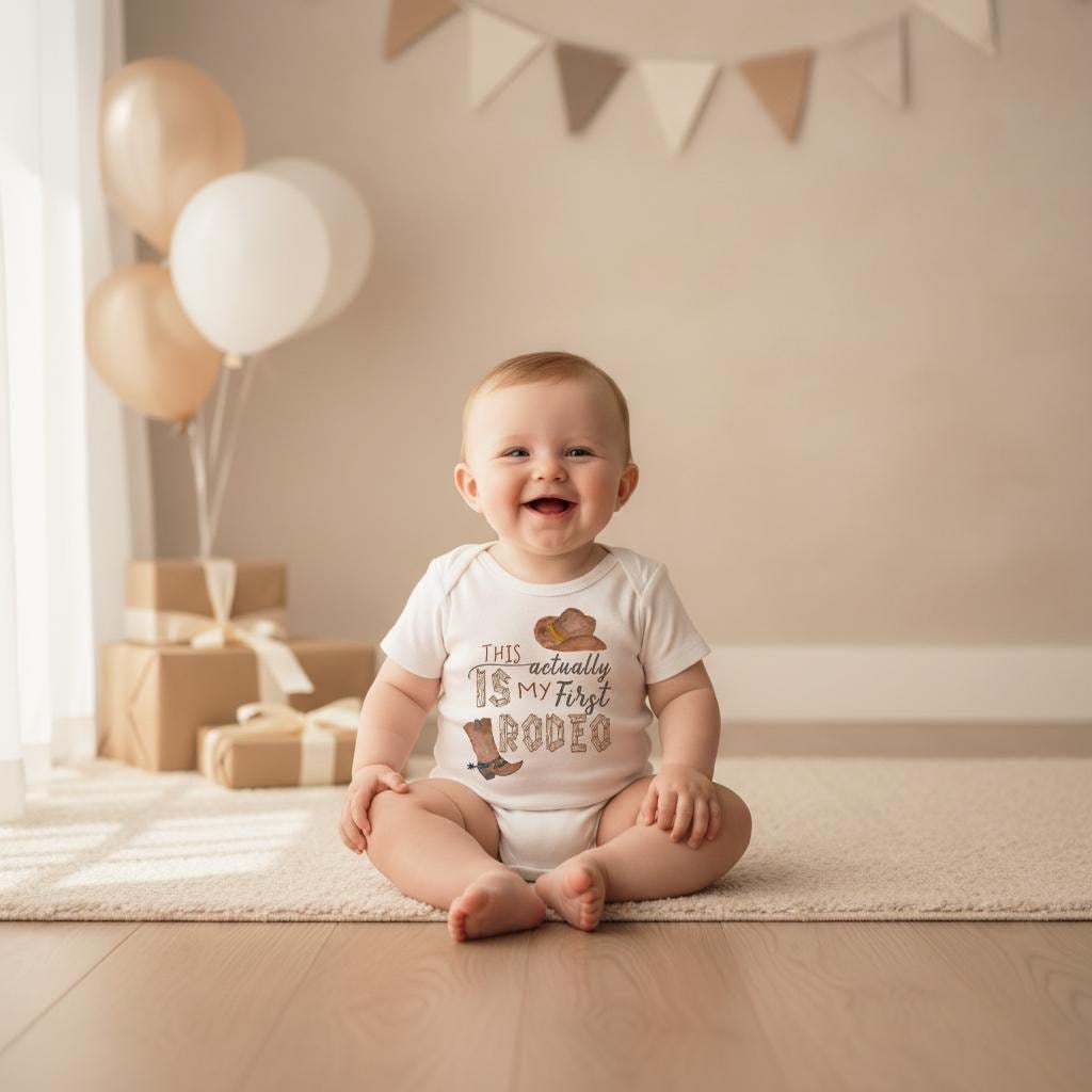 My First Rodeo, Cowboy Onesie®, Boy Country Romper, Western Boy Romper, Rodeo shirt, Baby Shower Gift, Western shirt, Country Baby Gift