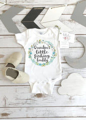 GRANDPA's Fishing Buddy, Fishing Onesie®, Fishing Baby Shirt, Baby Shower Gift, Fishing shirt, Fishing bodysuit, Fishing with Pop, Baby Girl