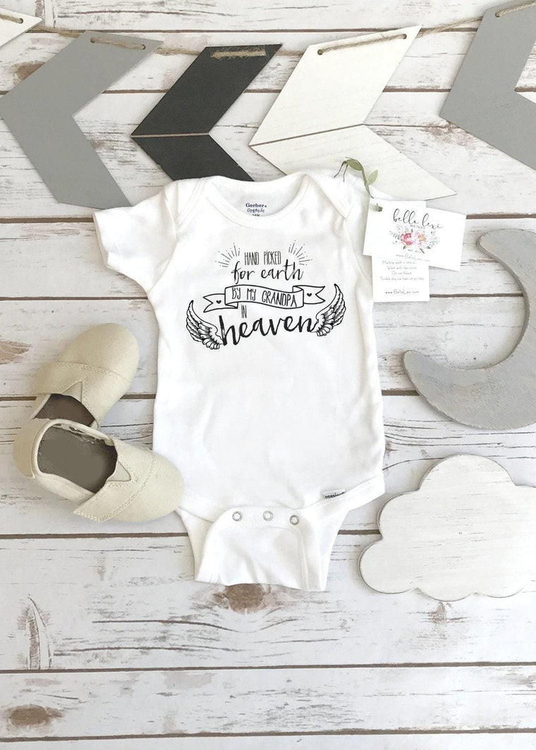 Grandpa Memorial Bodysuit, Hand Picked By Grandpa in Heaven