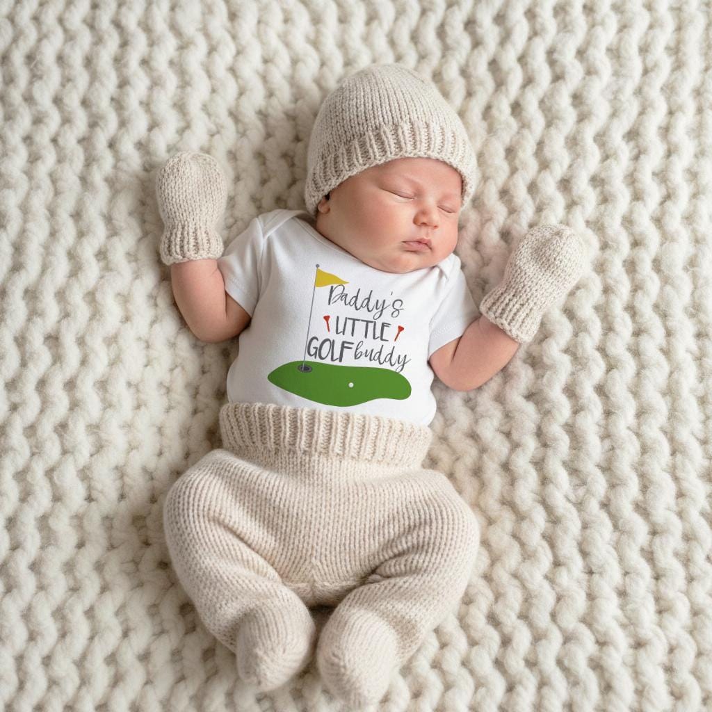 Golf Baby, Daddy's Little Golf Buddy, Baby Shower Gift, Golf Baby shirt, Golfing Buddy, Golf with Daddy Shirt, Golf Baby Reveal, Golf Set