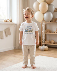 train birthday shirt for a 2 year old celebrating for a party.