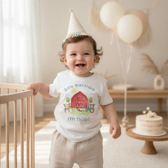 Oink Baa Moo I Am Two Barn Birthday Shirt, Farm Animal Party Tee