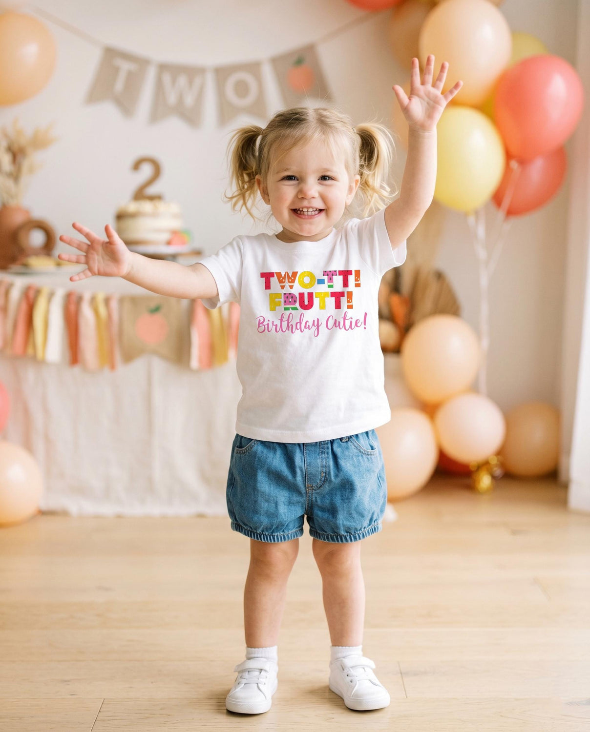 twotti fruity second birthday tshirt for girls 2nd birthday party.