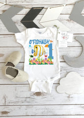 O'Fishally One Fish Birthday Bodysuit, Under the Sea Party