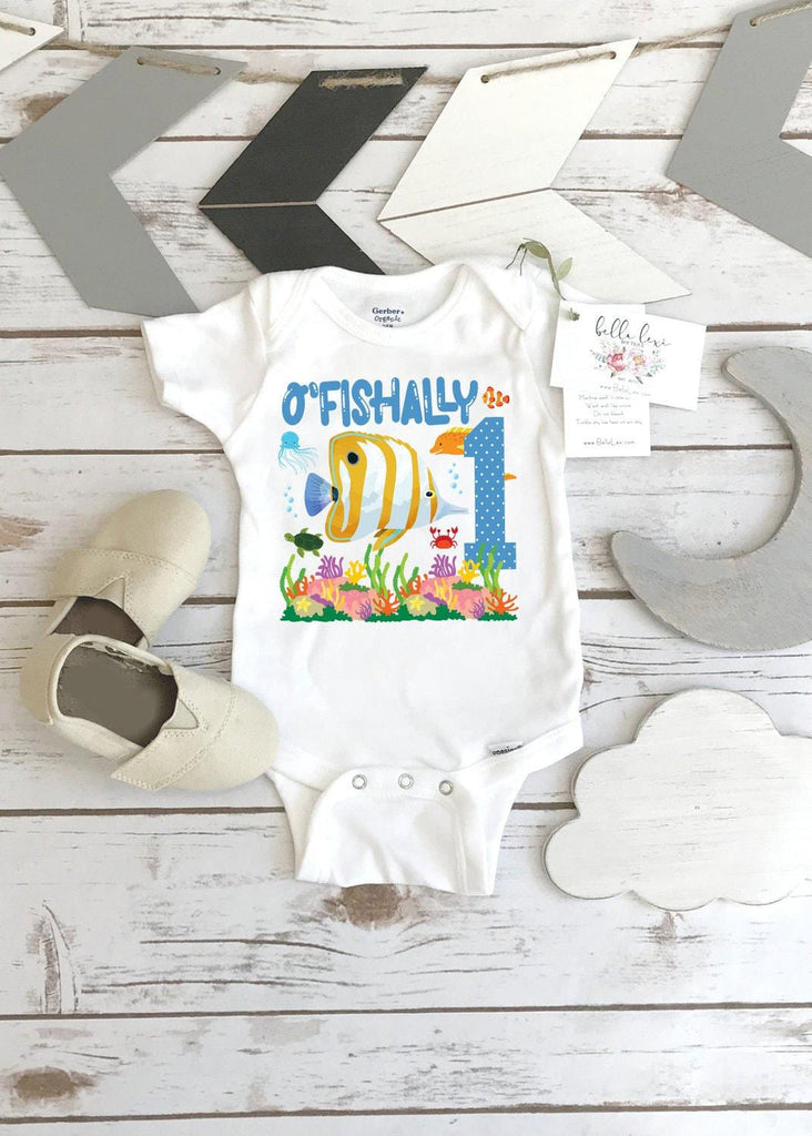 O'Fishally One Fish Birthday Bodysuit, Under the Sea Party