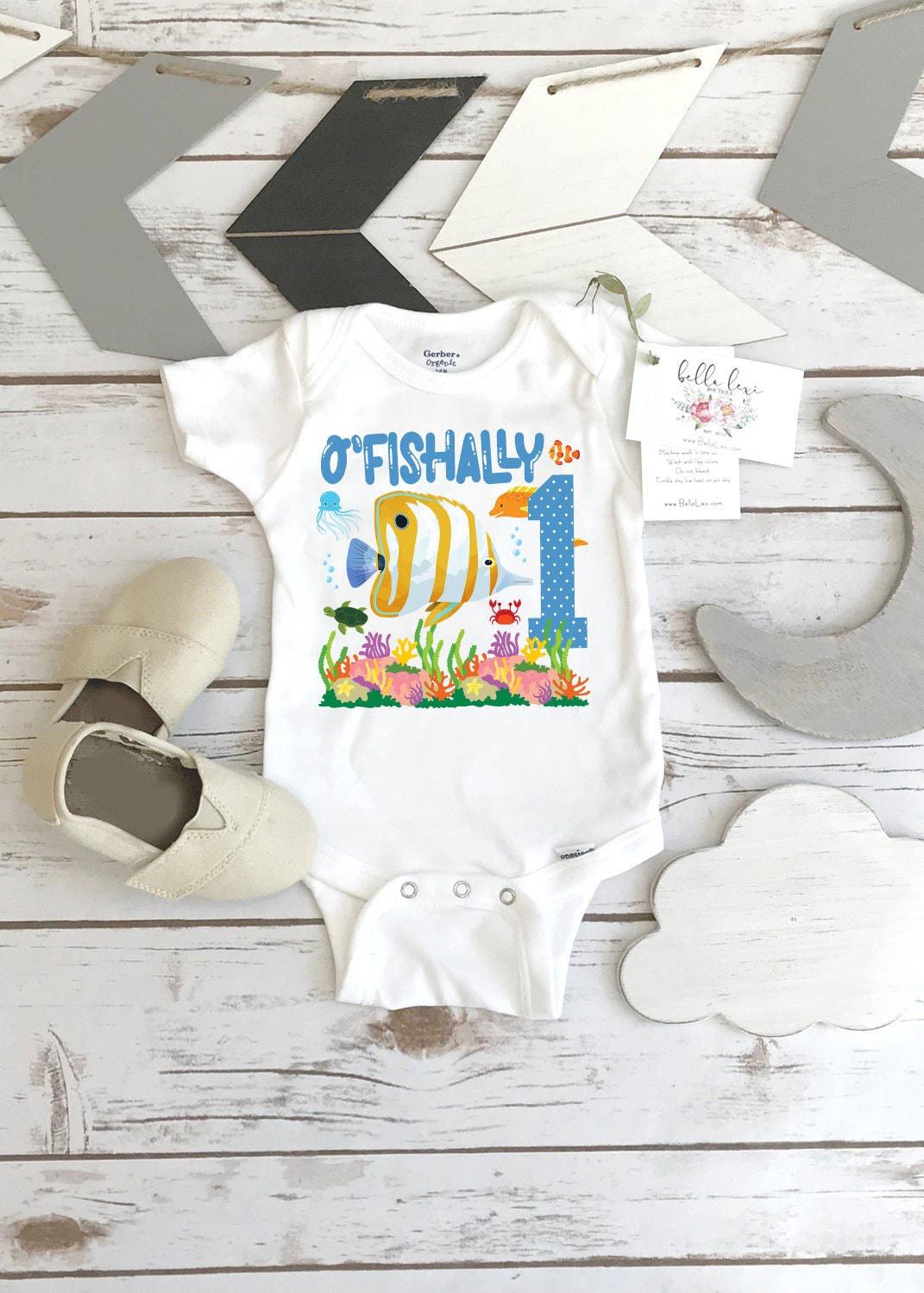O'Fishally One Fish Birthday Bodysuit, Under the Sea Party