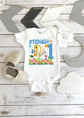O'Fishally One Fish Birthday Bodysuit, Under the Sea Party
