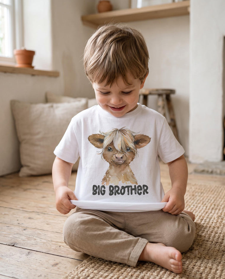 Big Brother Gray Cow Shirt