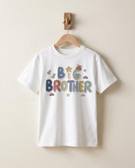 Big Brother Kids Shirt, Brother Toddler Tees, Sibling Tees, Retro Design, Promoted to Big Brother, Family Tees