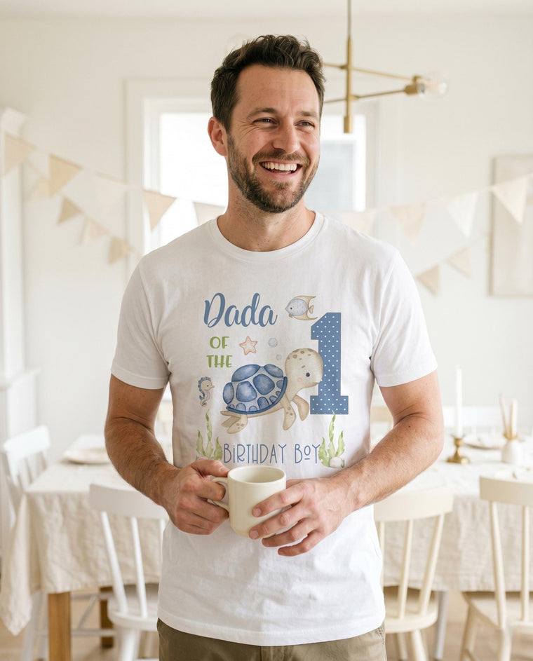 Under the Sea Party, Dad Birthday shirt, 1st Birthday, Ocean Party, Shark Birthday, Ofishally One, Daddy of the Bday Boy, ONEder Sea, Turtle