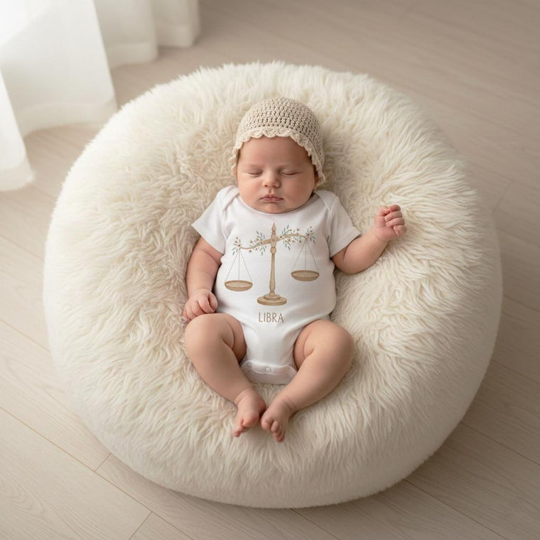 Libra Baby Bodysuit, Zodiac Sign Baby Gift