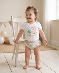 Mermaid Birthday, First Birthday Bodysuit, Under the Sea Party, Turtle Birthday shirt, Personalized Birthday Romper, Oneder the Sea Bithday