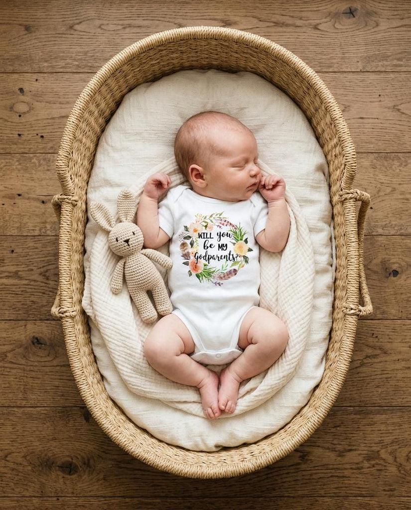 Godparents Onesie®, Will you be my Godparents, Godparent Proposal, Baptism Gift, Godmother Gift, Godfather Gift,