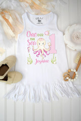 ONEder the Sea Octopus First Birthday Dress, Personalized