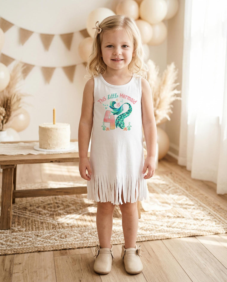 This Little Mermaid is 4 Birthday Shirt, Under the Sea Party