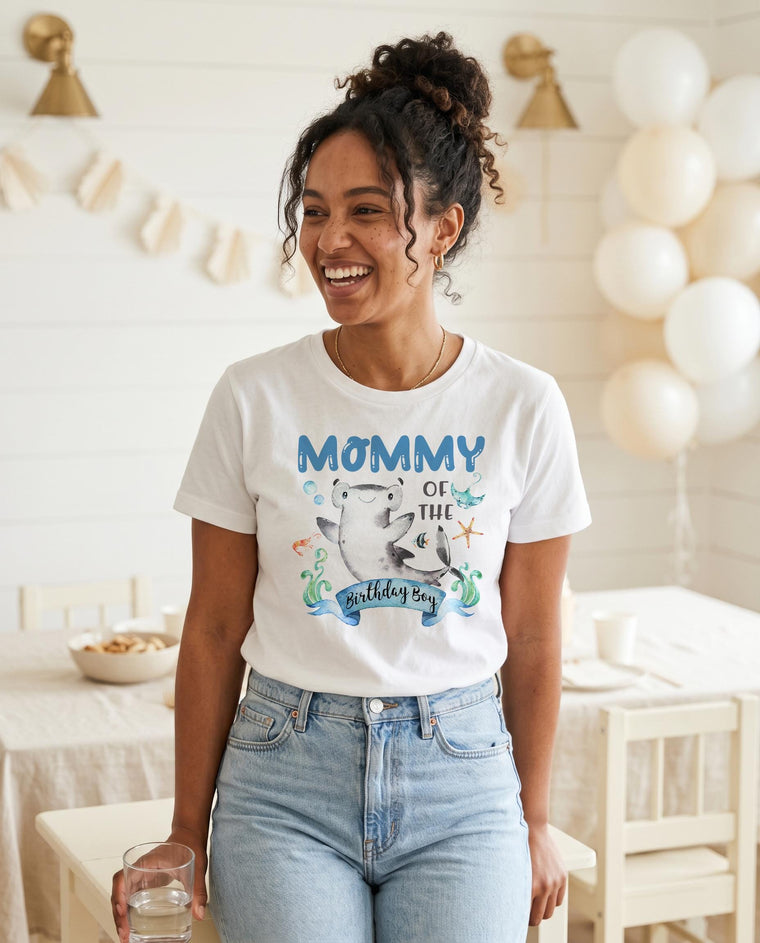 Mommy Shark Birthday Shirt, Under the Sea Party